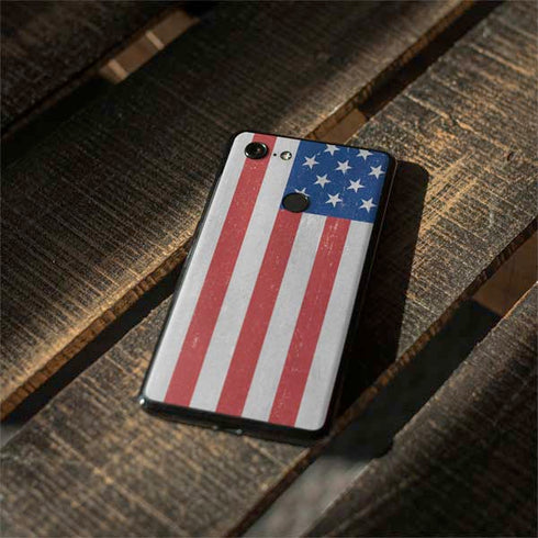 American Flag Distressed Google Pixel 3 XL Skin